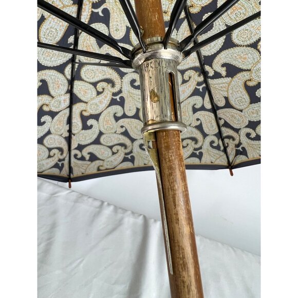 VTG Schertz Original Parasol Umbrella Paisley Lucite Handle - Picture 10 of 10